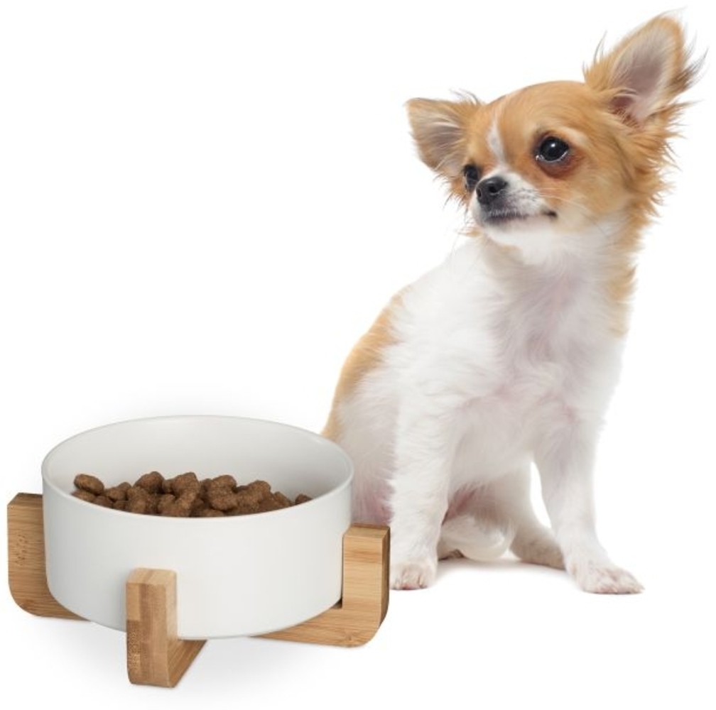 Hundenapf Keramik mit Bambusgestell 10045243_49 Bild 1