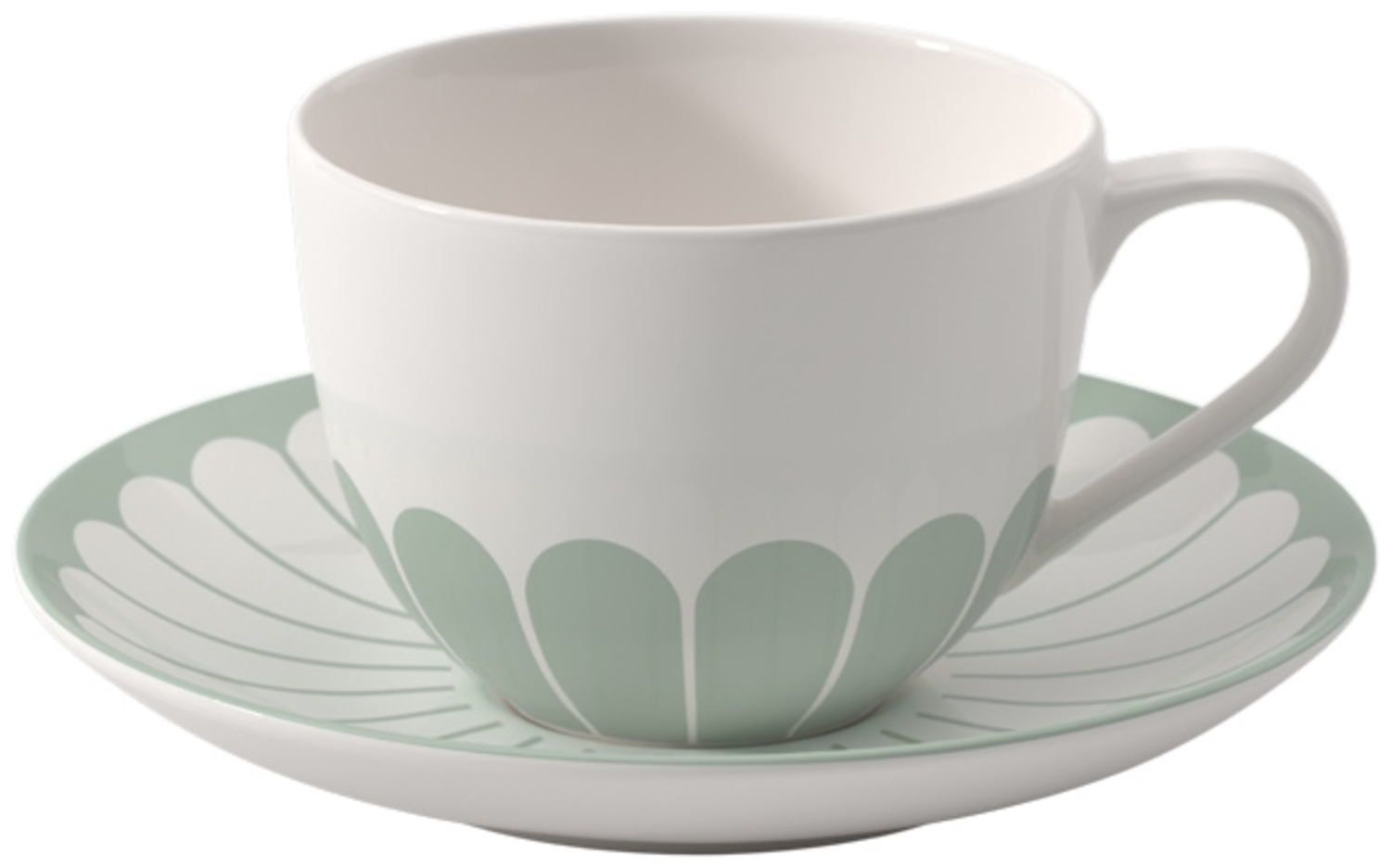 Villeroy & Boch Fleur Vert Kaffeetasse mit Untertasse 160 ml Bild 1