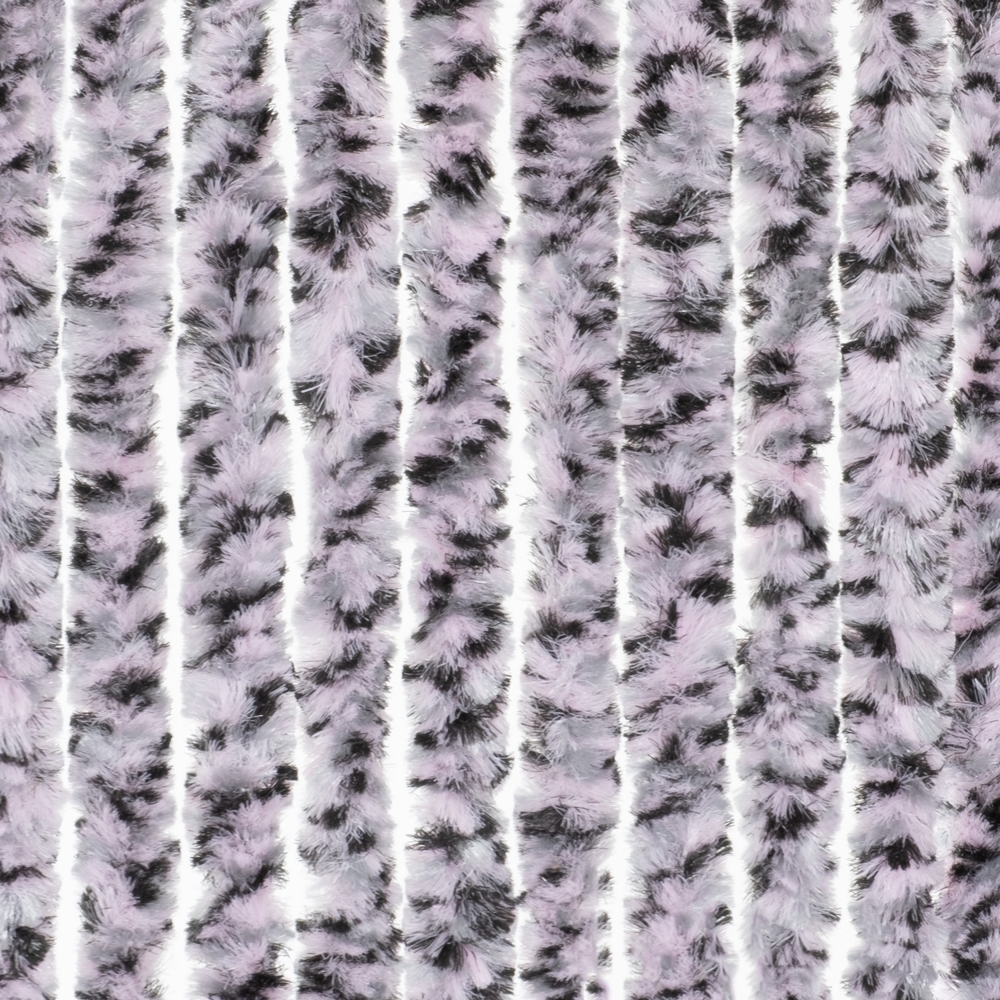 Moritz Flauschvorhang aus Chenille 90 x 220 cm pink/grau/schwarz meliert Türvorhang als Fliegenschutz Insektenschutz für Camping Wohnwagen Bild 1