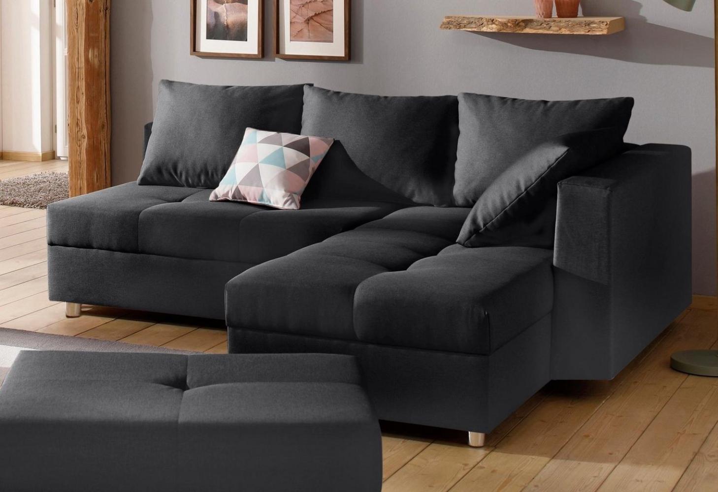 Home affaire Ecksofa Italia L-Form, mit Bettfunktion, mit Federkern Bild 1