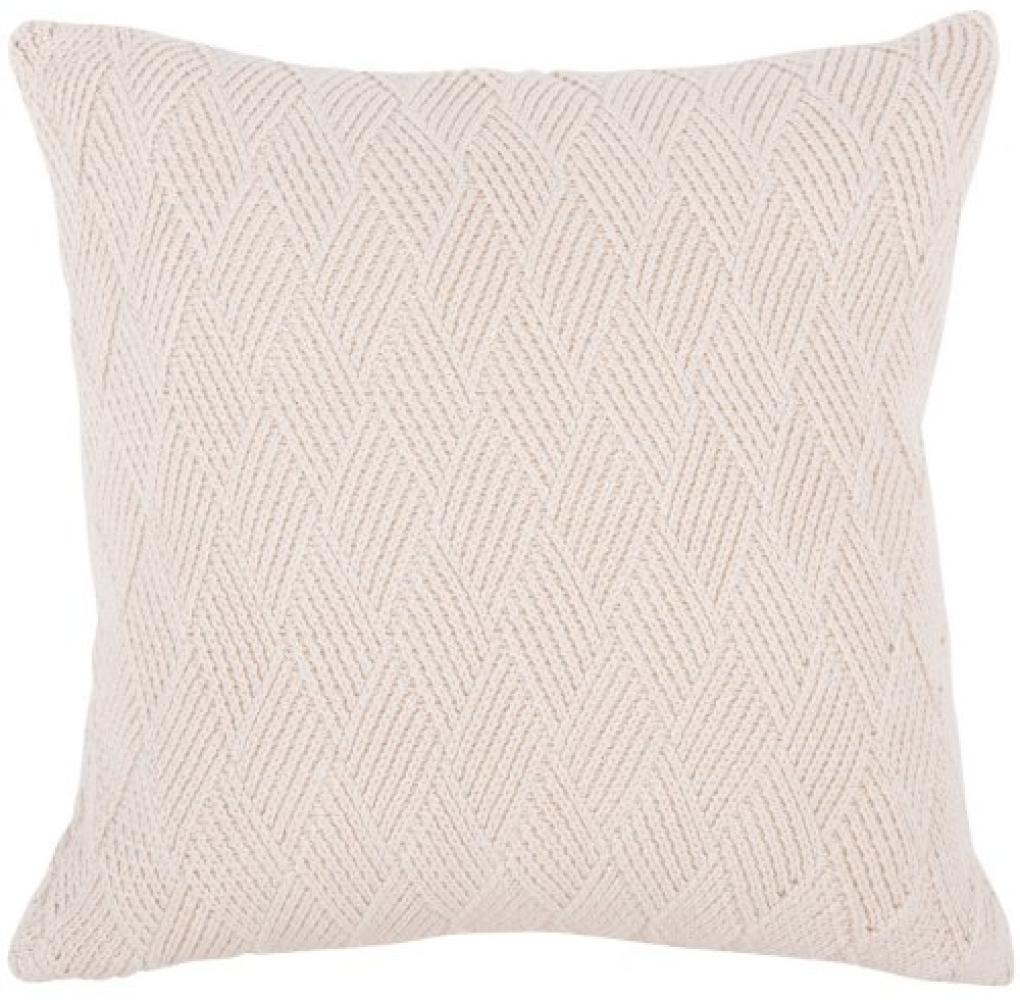 Present Time Kissen Checkered Knitted Cotton Off White (45x45cm) PT4033WH Bild 1