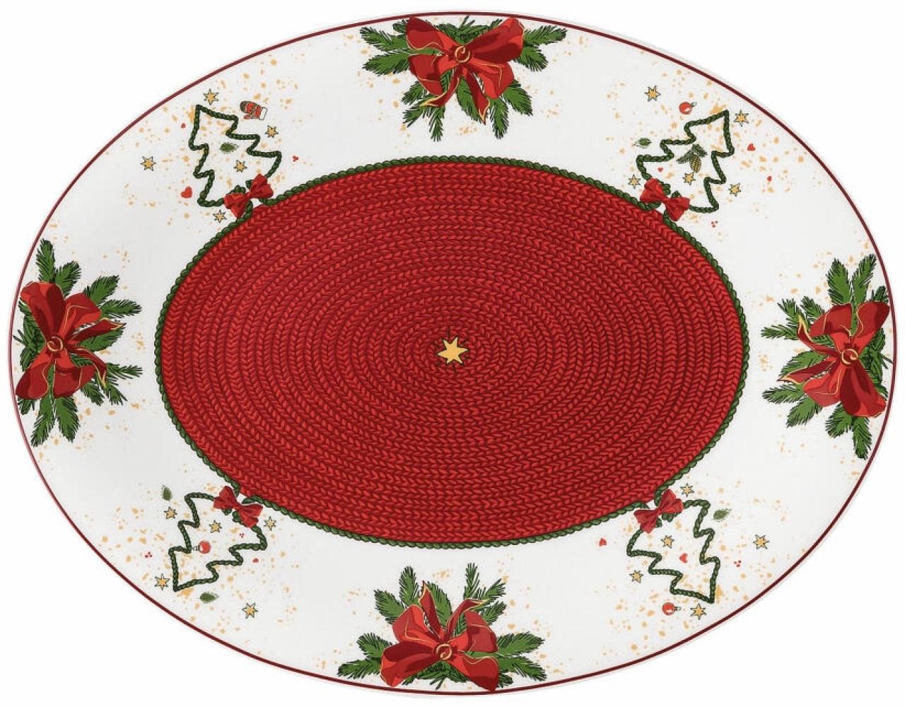 Hutschenreuther Nora Stollenplatte, Bone China, Weihnachtszeit, 30 x 23 cm, 02048-726042-12375 Bild 1