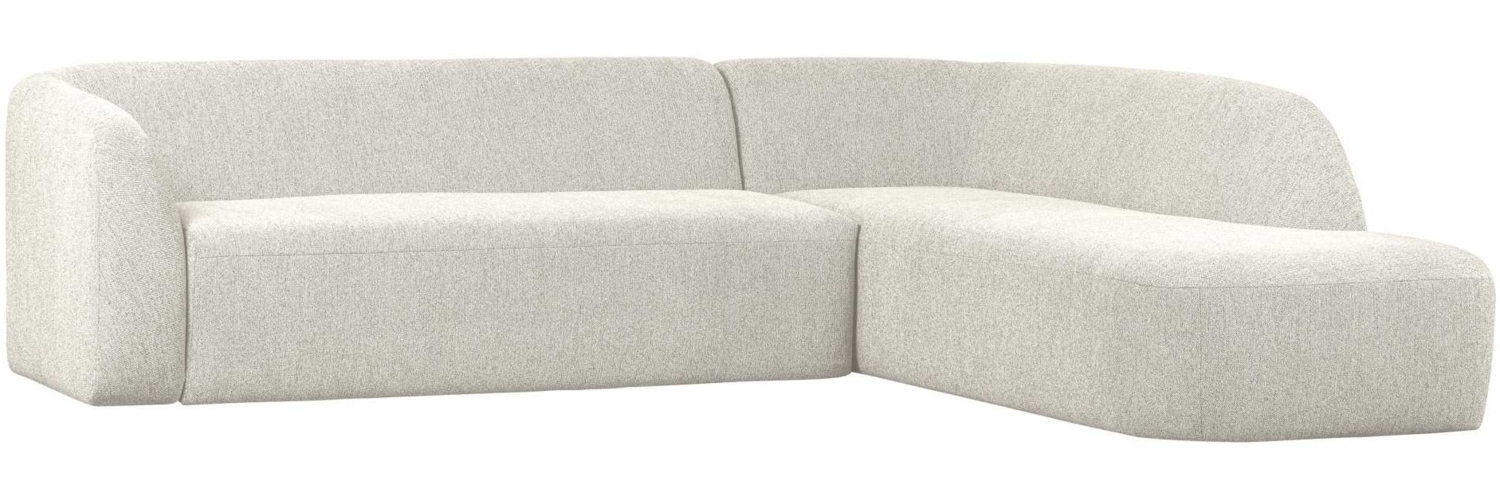 Ecksofa Sloping, Rechts, Weiß Bild 1