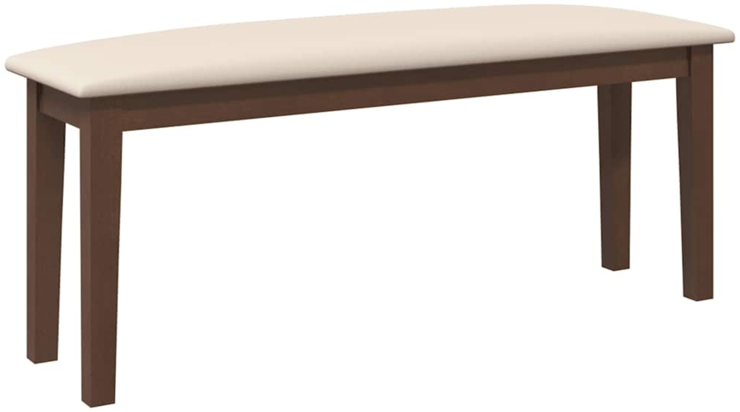 vidaXL Bank 110 cm Braun Massivholz Gummibaum 4102601 Bild 1