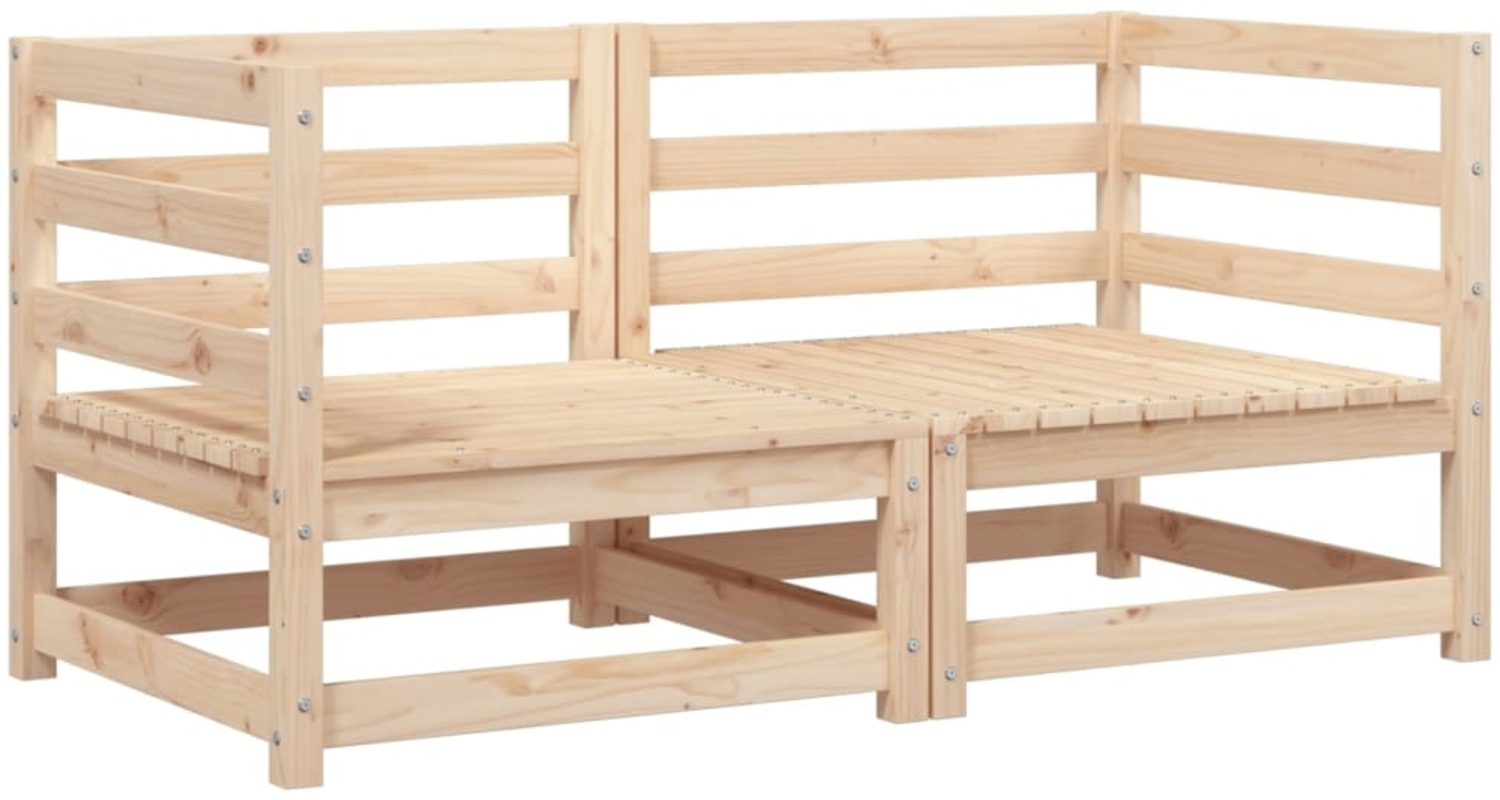 vidaXL Garten-Ecksofas 2 Stk. 70x70x67 cm Massivholz Kiefer 837907 Bild 1