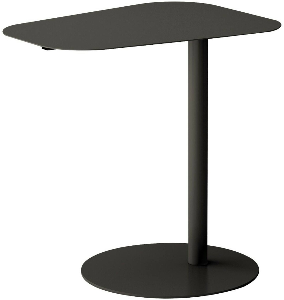 Dmora Wohnzimmertisch Niccone, Niedriger Wohnzimmertisch, Kaffeeregal, Couchtisch für Sofa, 50x38 h50 cm, Schiefer Bild 1