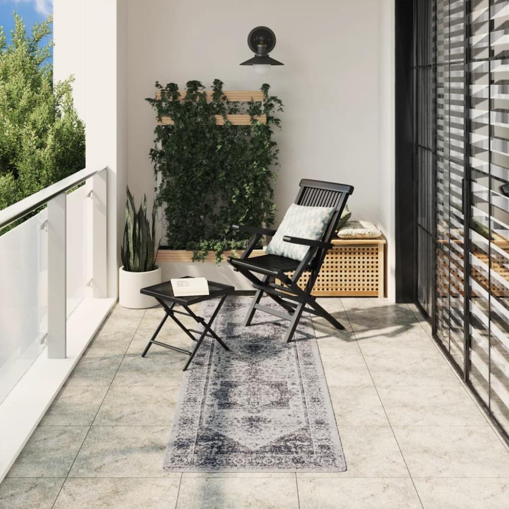 vidaXL Teppich ARBIZU Indoor und Outdoor Vintage-Design 80x250 cm 375711 Bild 1