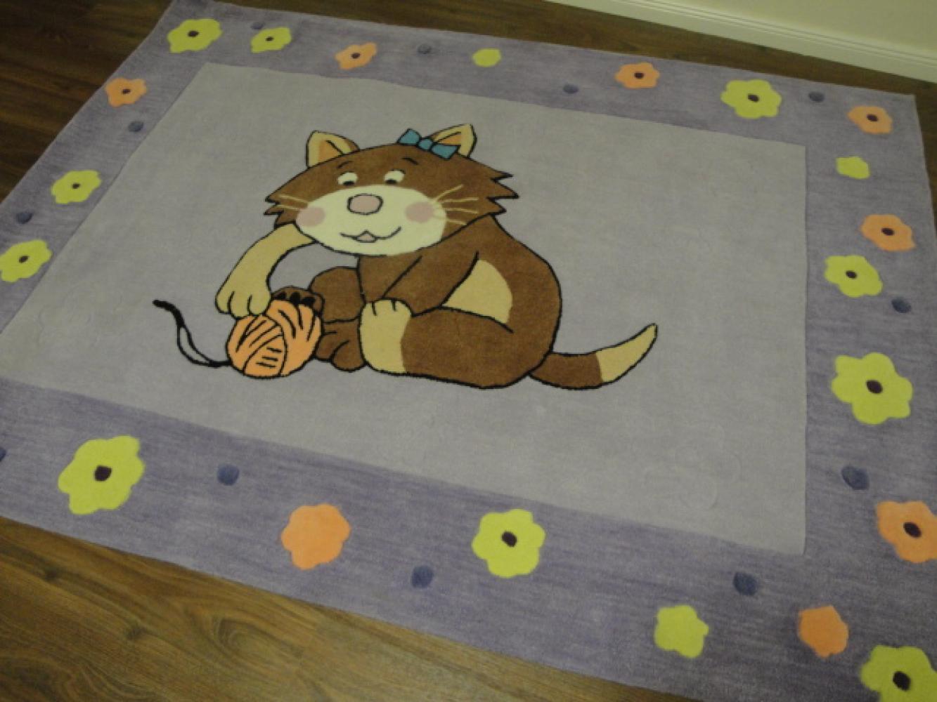 Kinderteppich- Bubibatz, die Kazte 200 x 150 cm Gustav und seine Freunde Bild 1