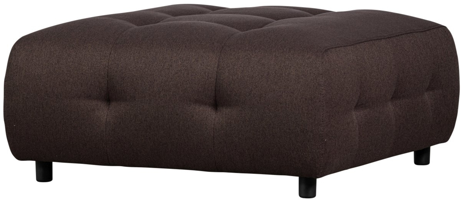 Hocker Louis aus Flachgewebe, Braun Bild 1