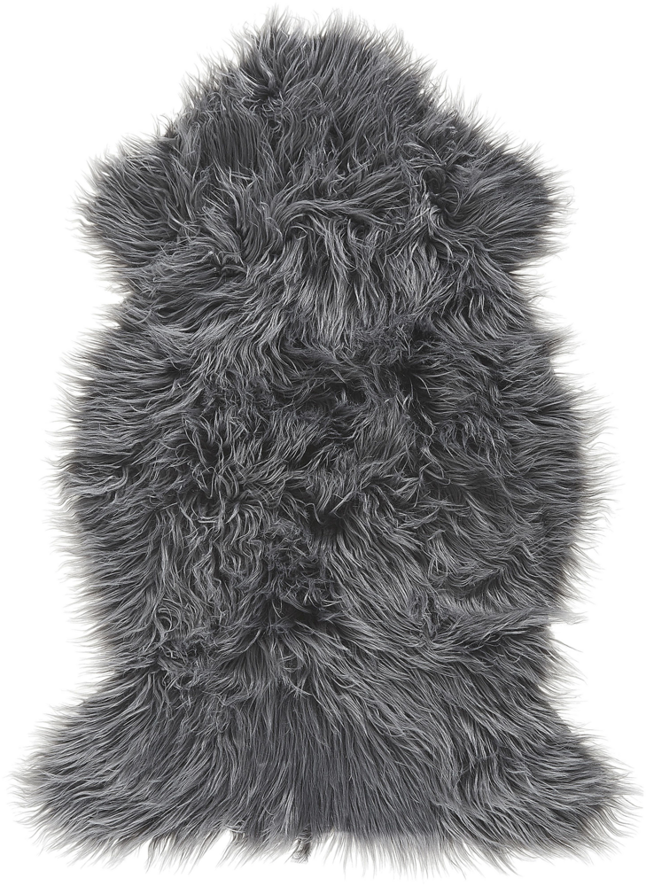 Kunstfell-Teppich Schaf grau 88 cm MUNGO Bild 1