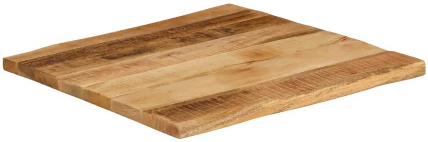 vidaXL Tischplatte mit Baumkante 40x40x2,5 cm Raues Mango Massivholz 370654 Bild 1