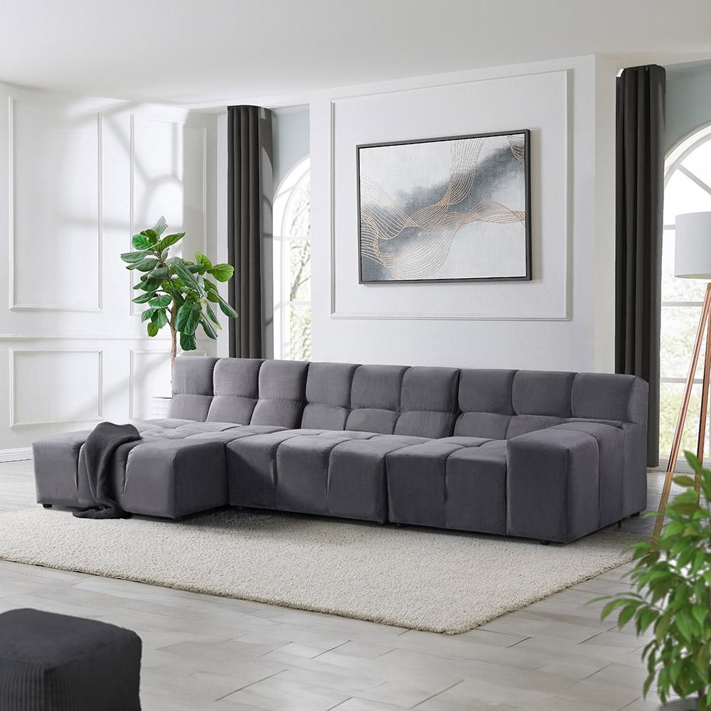 HOME DELUXE Modulares Sofa ORLENA - Anthrazit 306 x 148 cm Bild 1