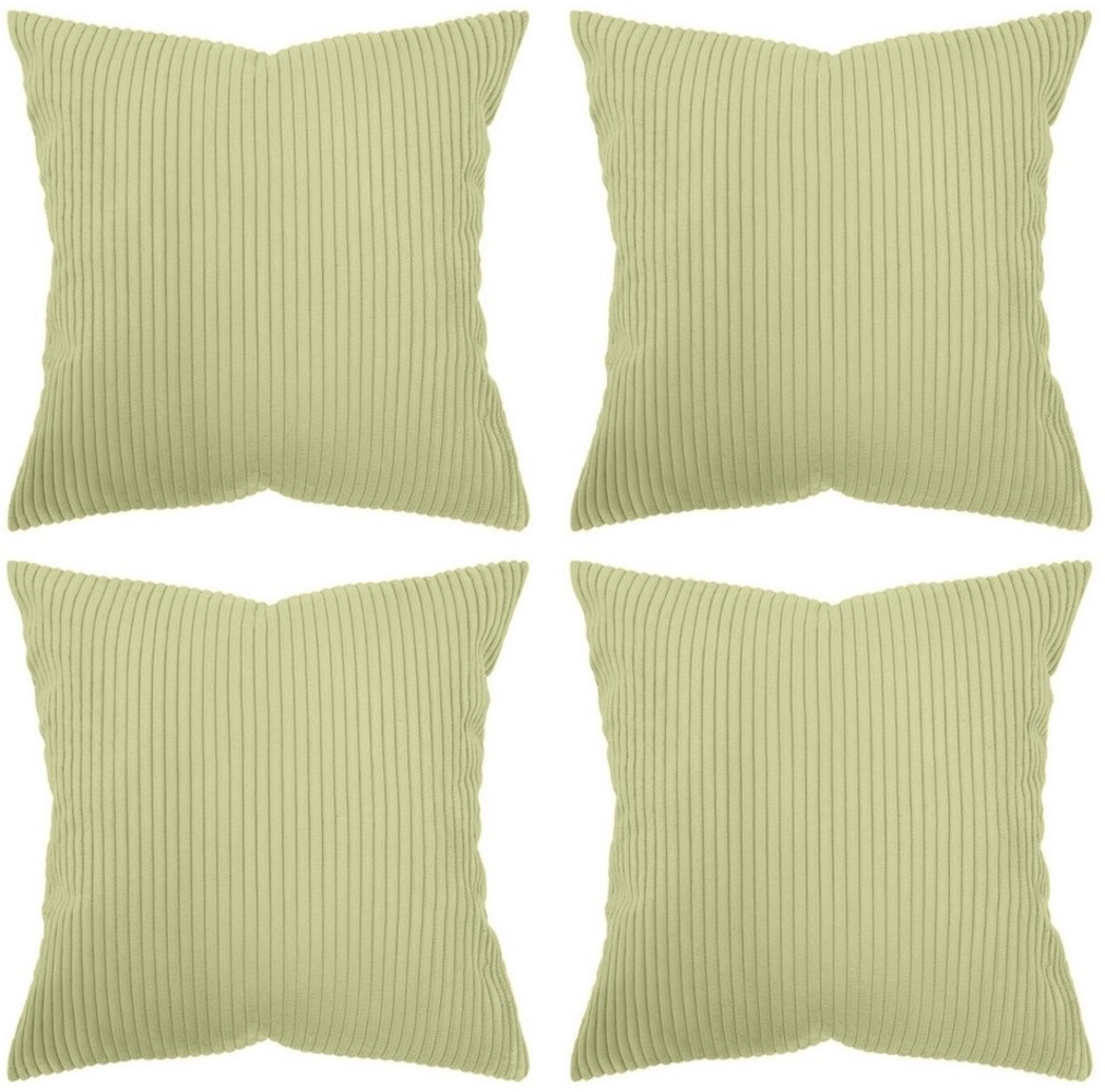 Amilian Kissenhüllen - 4er Set Kissenbezug - Zierkissenbezüge - Kissenbezüge, (4 Stück) Bild 1