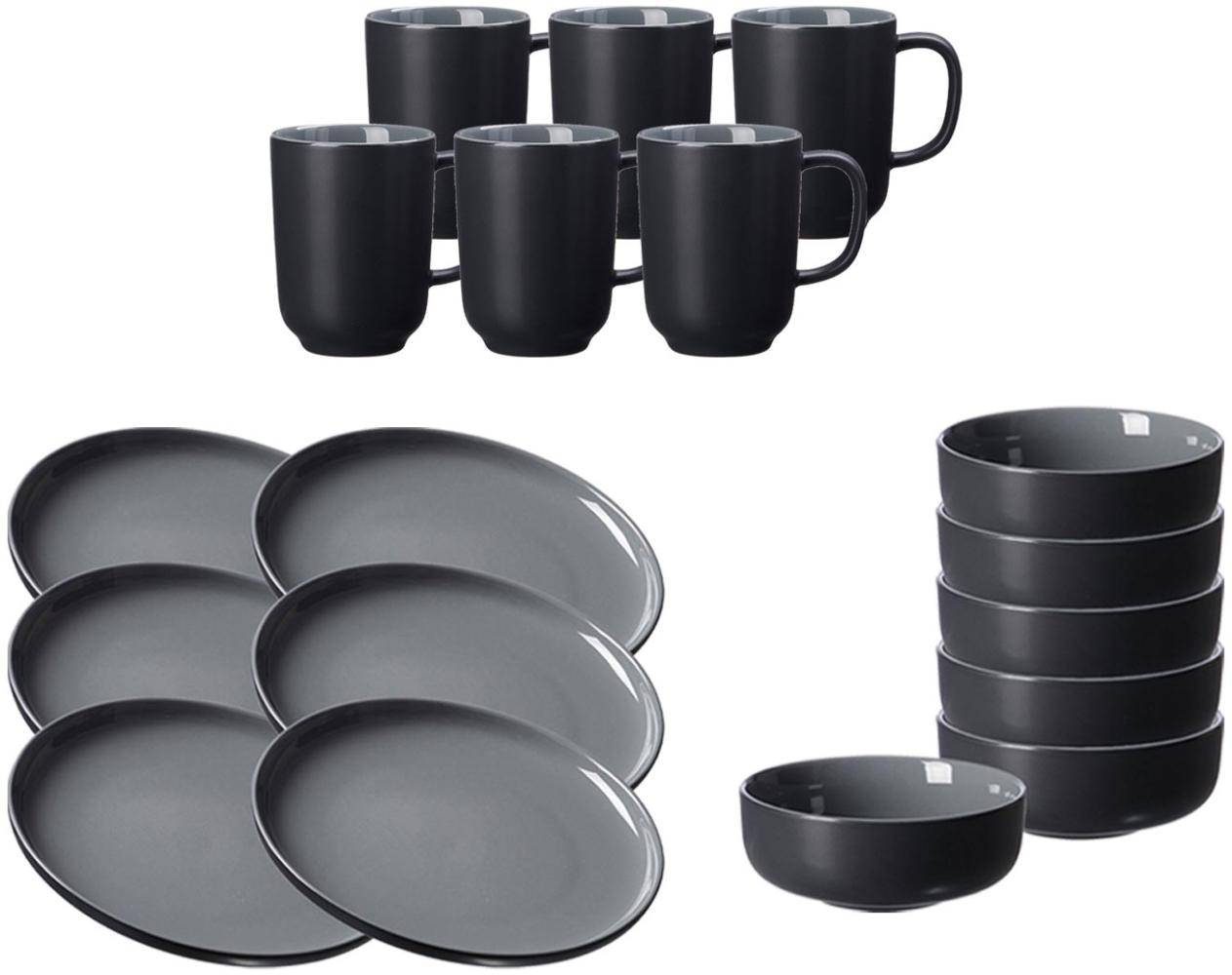 Ritzenhoff & Breker JASPER Frühstücksservice 18-tlg. schwarz Bild 1