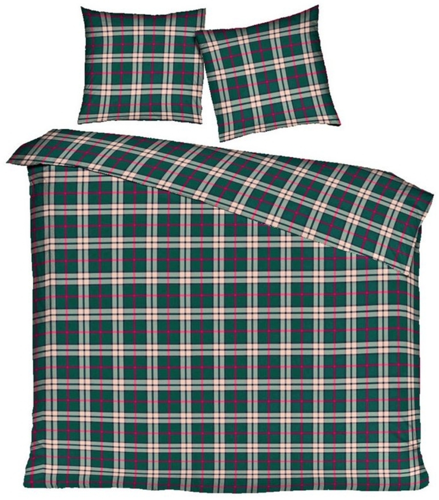 mistral home Bettwäsche 135x200 cm, Bristol Classic Winter Kariert, Flanell, 2 teilig, mit klassisch schickem Karo Design Bild 1