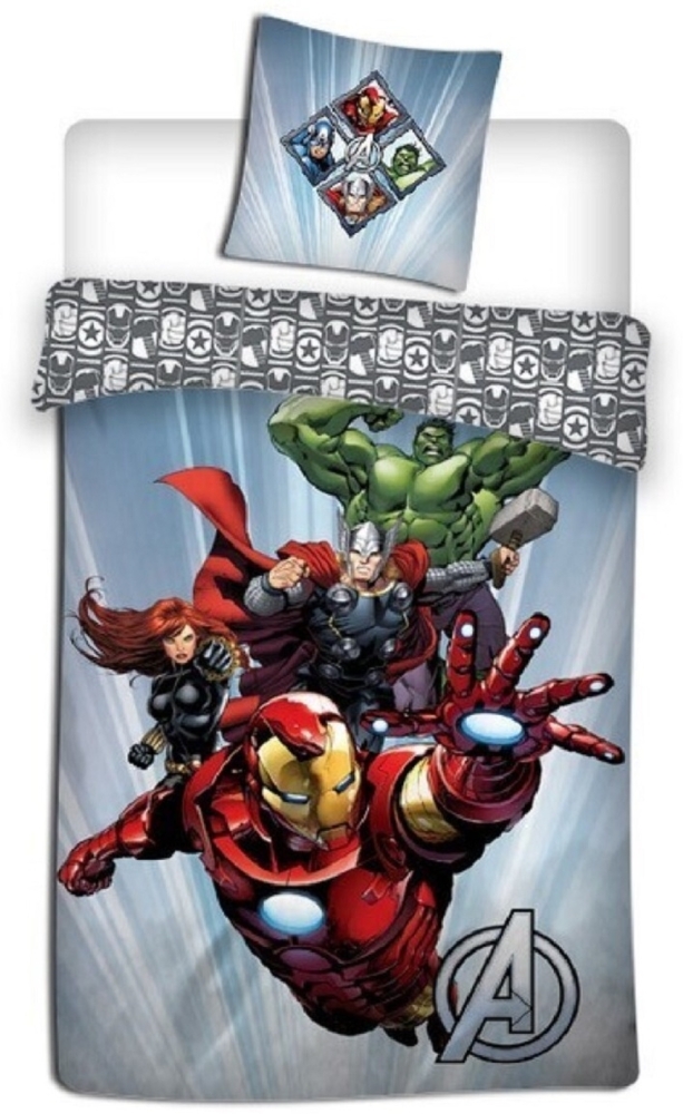 Avengers Bettwäsche-Set 140x200 cm Microfaser Bettbezug & Kissenbezug Bild 1