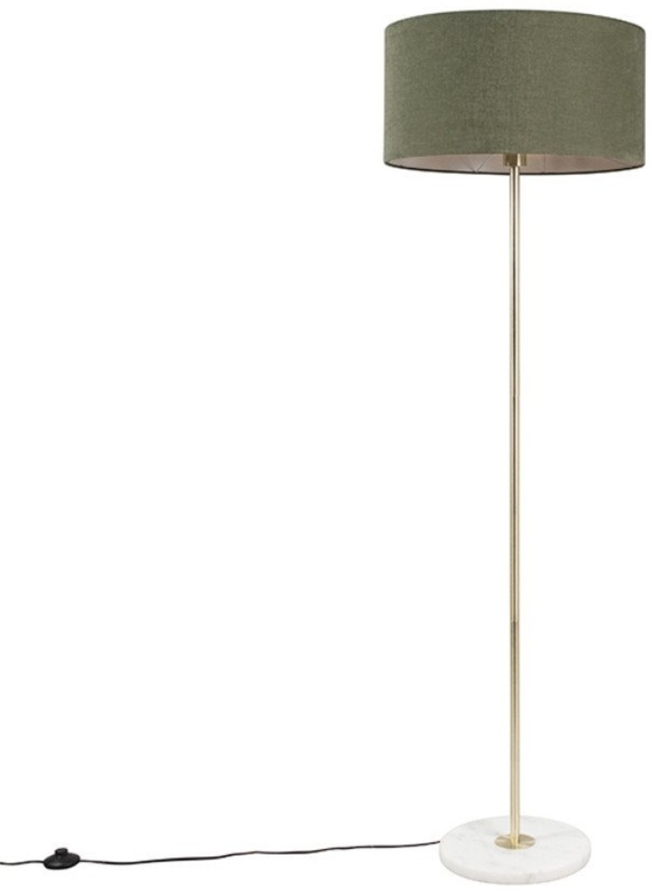 Qazqa Stehlampe Kaso, ohne Leuchtmittel, E27, Grün, Modern, Stahl, 1-flammig Bild 1