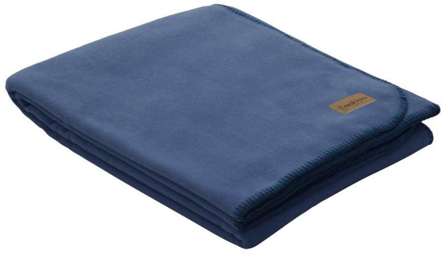 eskimo Edelvelours Decke|220x240 cm| jeans Bild 1