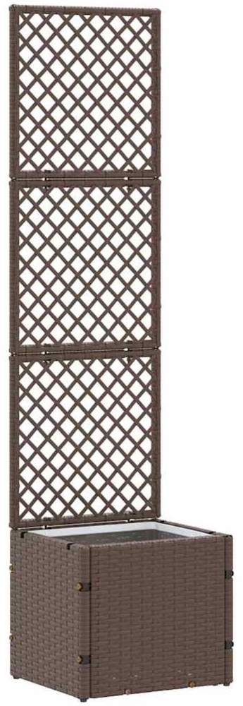 vidaXL Pflanzkübel Braun 35 x 30 x 135 cm Metall 366618 Bild 1