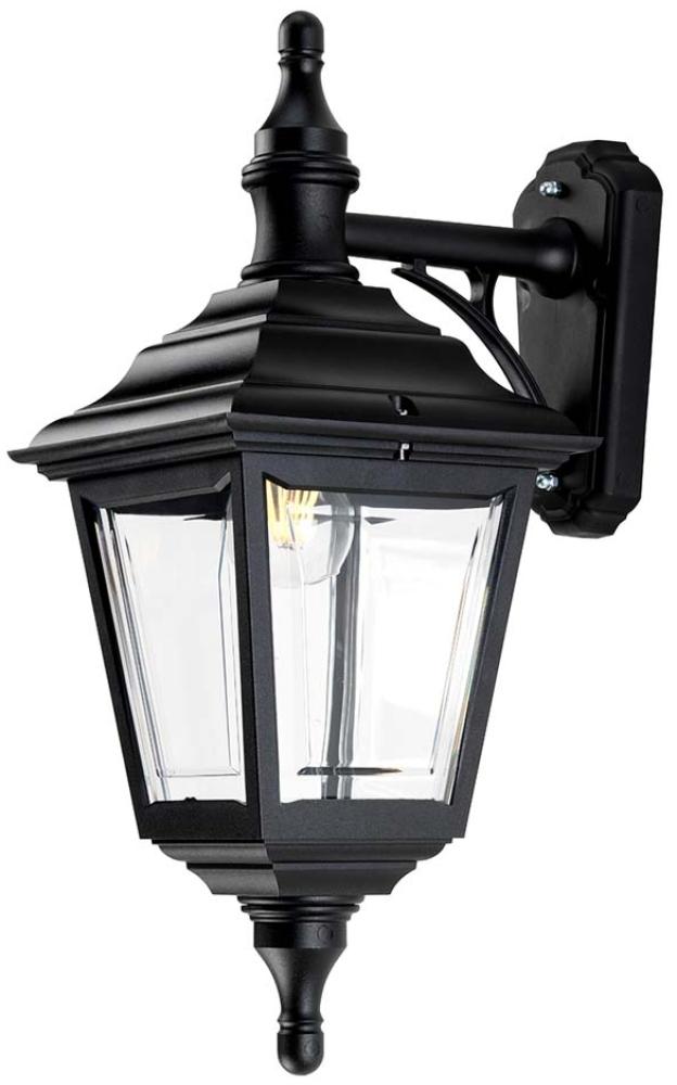 Außenleuchte, Wandlampe, Schwarz, H 52 cm Bild 1