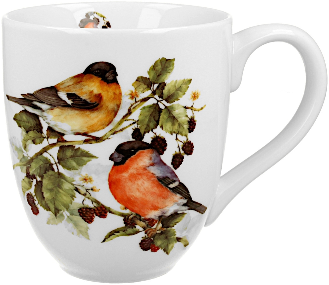 DUO World of Birds XXL Becher 1000 ml THE EURASIAN BULLFINCH New Bone China Porzellan Bild 1