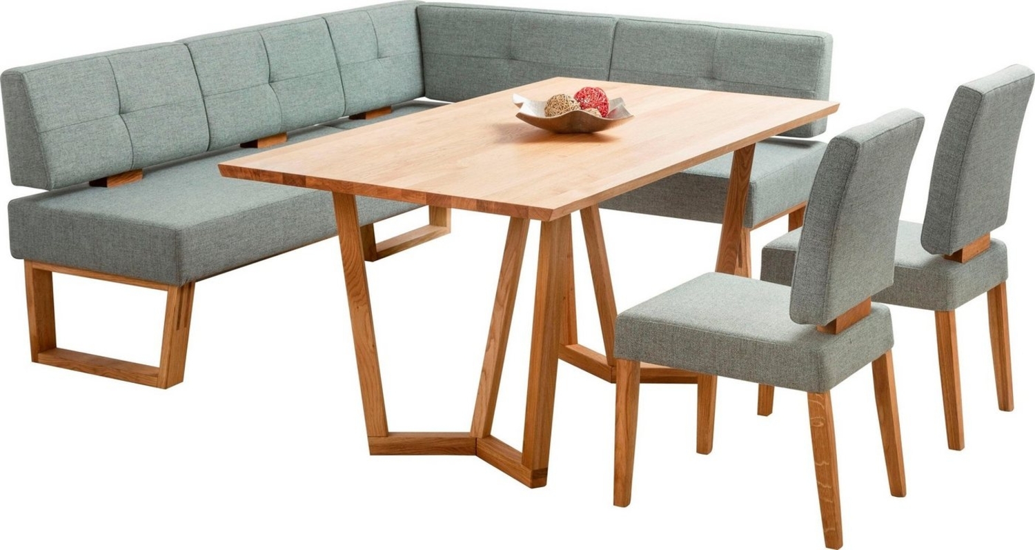 Home affaire Eckbankgruppe Ponza Eckbank Küchenbank BESTSELLER, (Set, 4-tlg), Sitzgruppe Esszimmer Stühle Tisch und Bank bequem gepolstert Bild 1