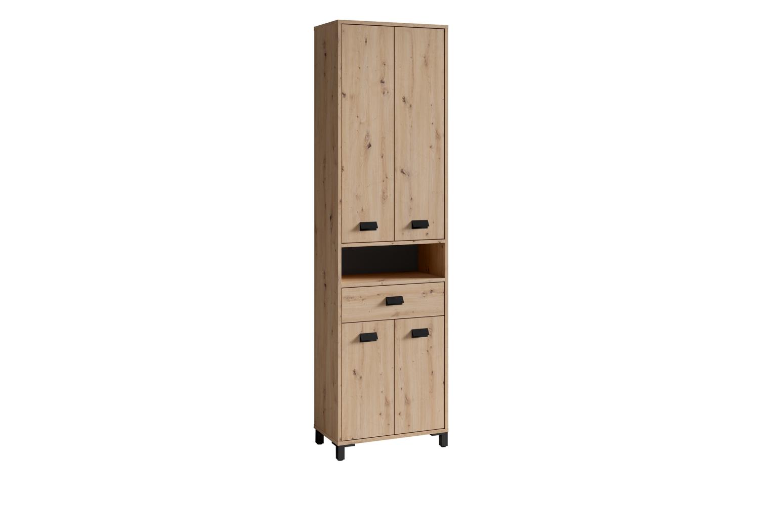 Hochschrank >WELLNESS< (BxHxT: 54x193x31 cm) in Eiche/Artisan Bild 1