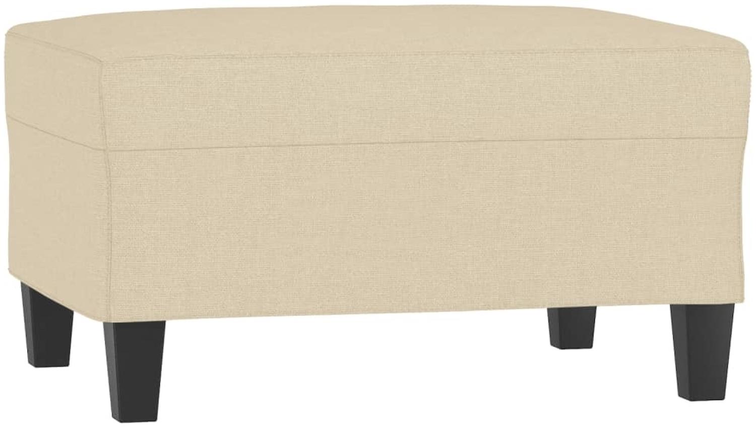 vidaXL Fußhocker Creme 70 x 55 x 41 cm Stoff [349349] Bild 1
