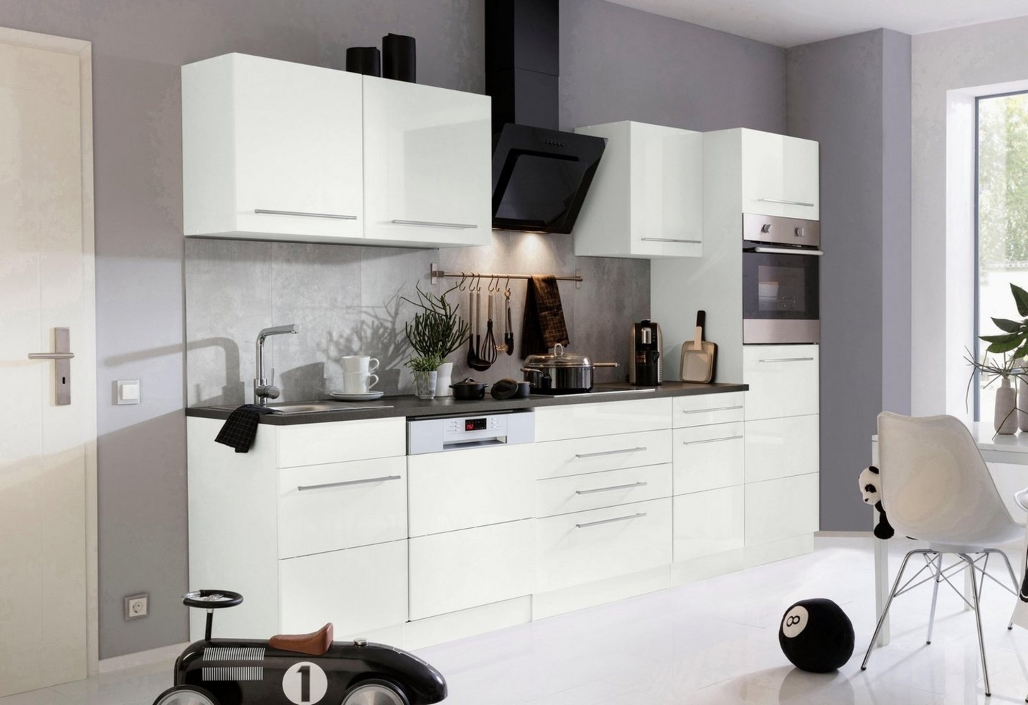 KOCHSTATION Küchenzeile KS-Trient, ohne E-Geräte, Breite 300 cm Bild 1