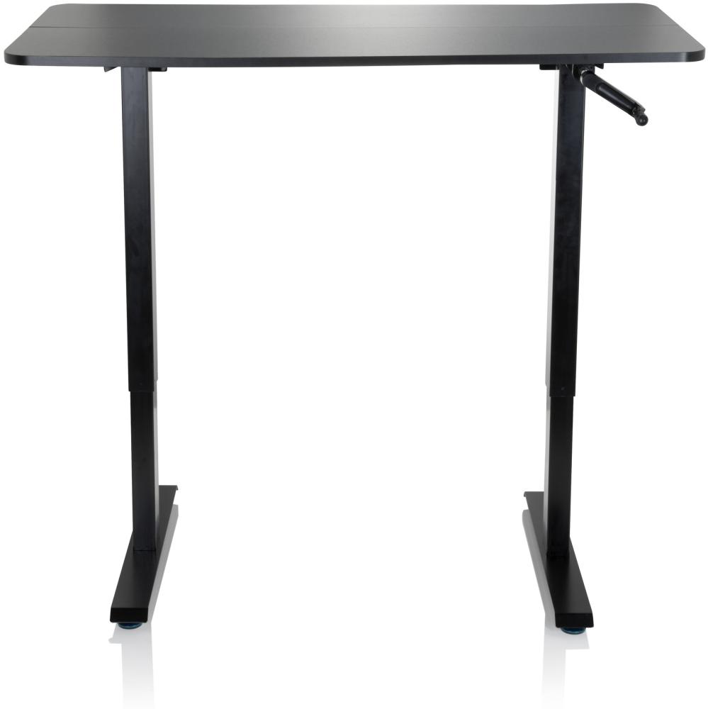 hjh OFFICE Schreibtisch STAND CR MDF Platte, Gestell aus Stahl Schwarz Bild 1