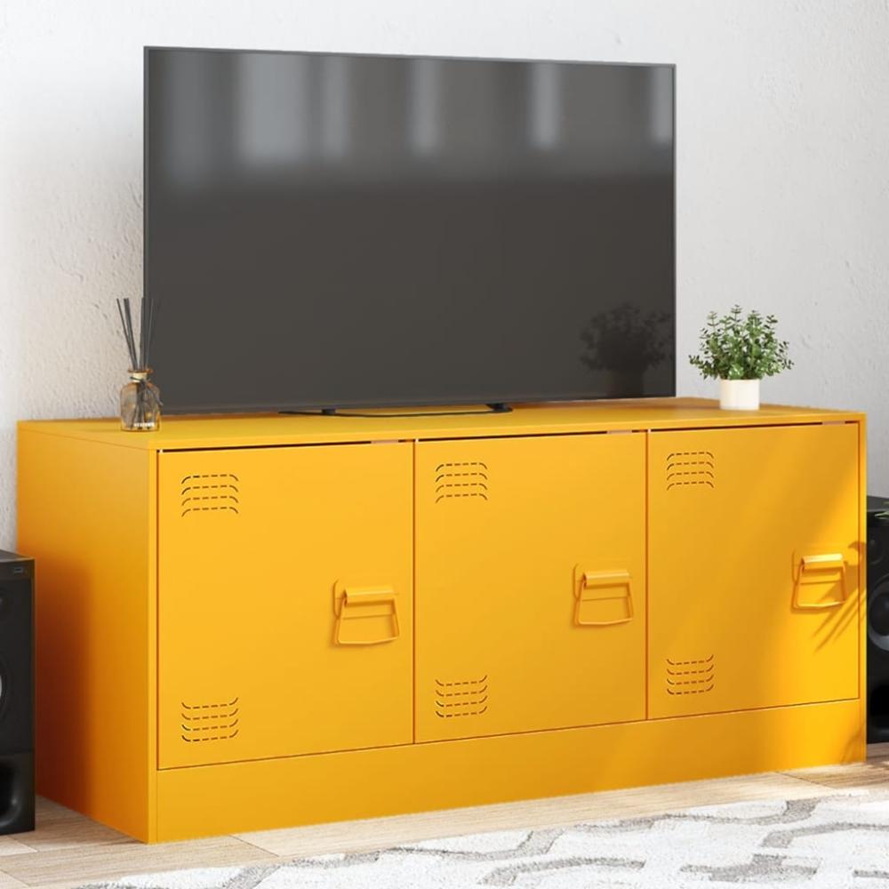 vidaXL TV-Schrank Senfgelb 99x39x44 cm Stahl 841646 Bild 1