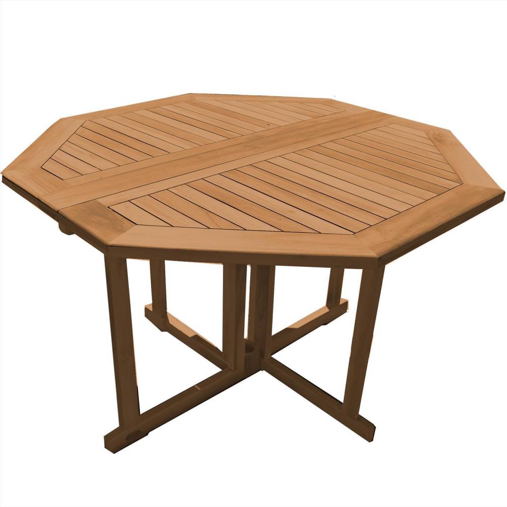 Teak Klapptisch Savona 75 cm x 150 cm x 150 Bild 1