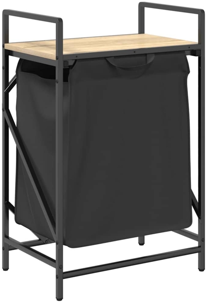 vidaXL Wäschekorb 1 Fach mit Ablage Sonoma-Eiche 859071 Bild 1