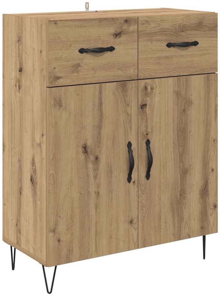 vidaXL Sideboard Artisan-Eiche 69,5 x 34 x 90 cm Holzwerkstoff 882273 Bild 1