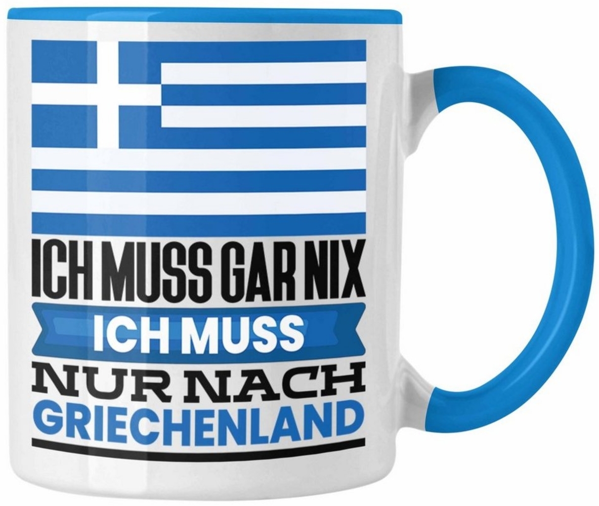 Trendation Tasse Griechenland Tasse Geschenk für Griechen Geburtstag Urlaub Geschenkide Bild 1