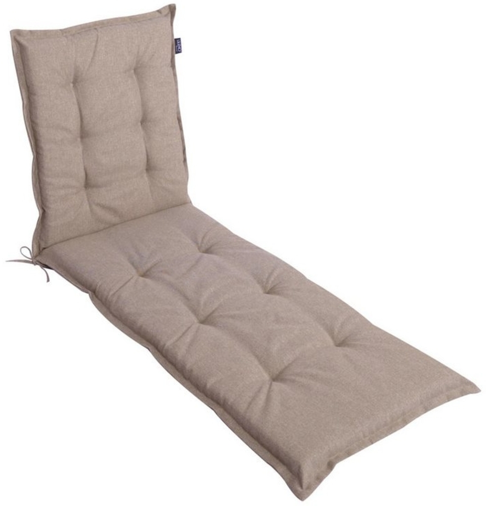LILENO HOME Liegenauflage perfekt für Strandliegen, Sonnenliege Auflage, Gartenliege Auflage, (1er Set), Polsterauflage Taupe Y, Auflagen für Gartenliegen Bild 1