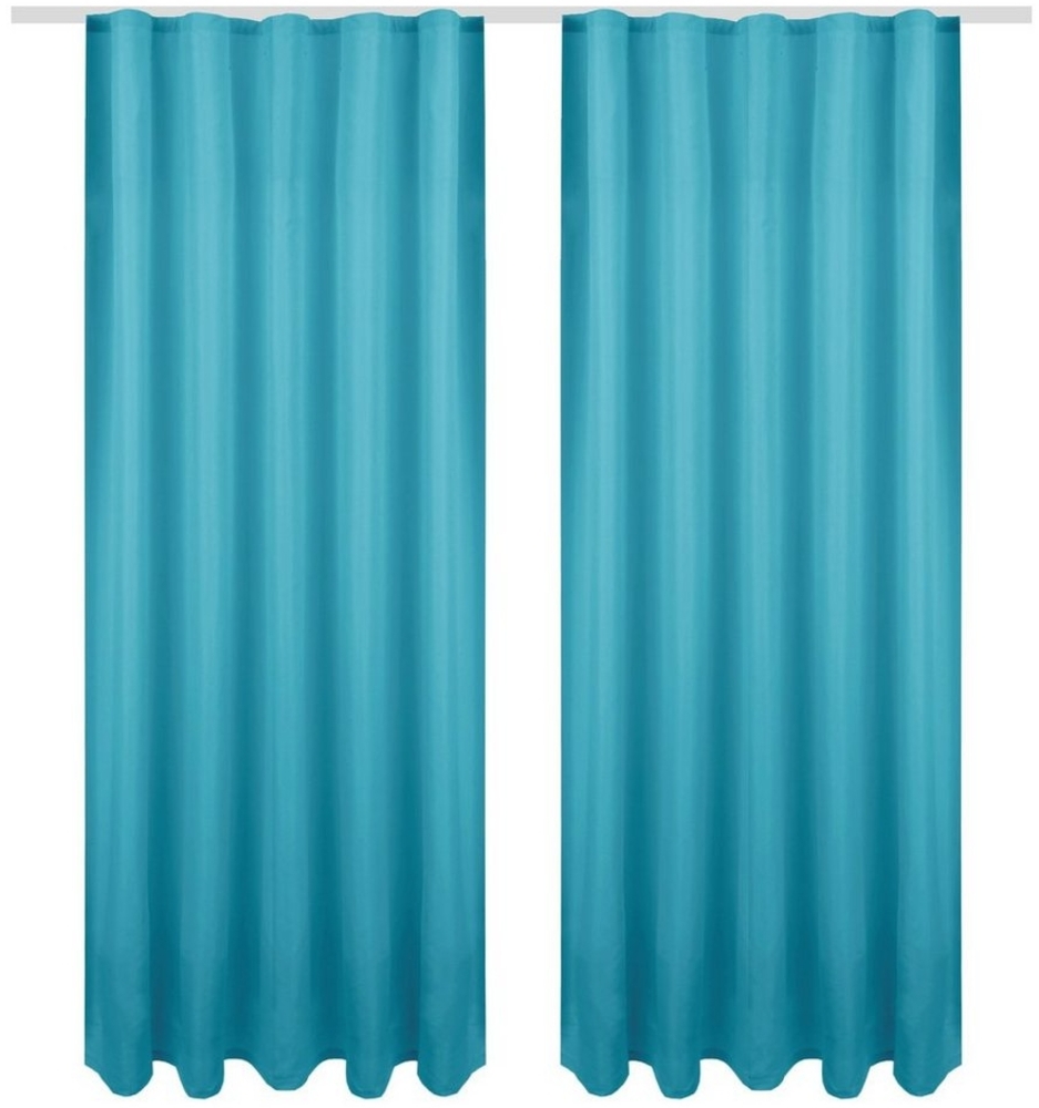 Bestlivings Gardine 2er-Set „Ellen“ – blickdichte Vorhänge mit Universalband, Kräuselband (2 St), blickdicht, in moderner Satin-Optik, pflegeleicht, für Wohn- & Schlafzimmer Bild 1