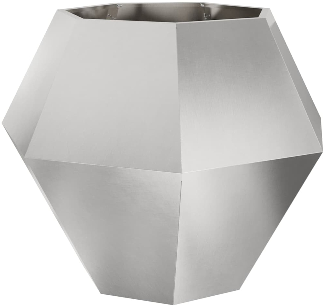 vidaXL Pflanzkübel Silber 100 x 100 x 80 cm Edelstahl 884032 Bild 1