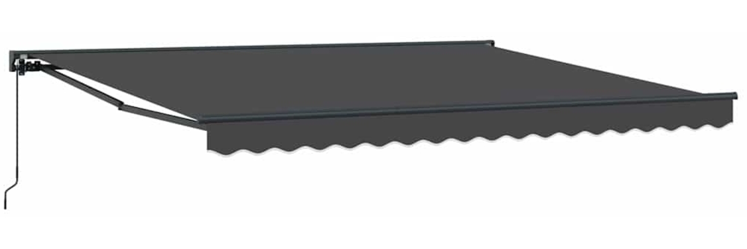 vidaXL Einziehbare Markise Orange und Weiß 350 x 250 cm 3330213 Bild 1