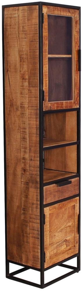 Hochschrank Sidney Mangoholz 44 x 34 x 190 cm Bild 1