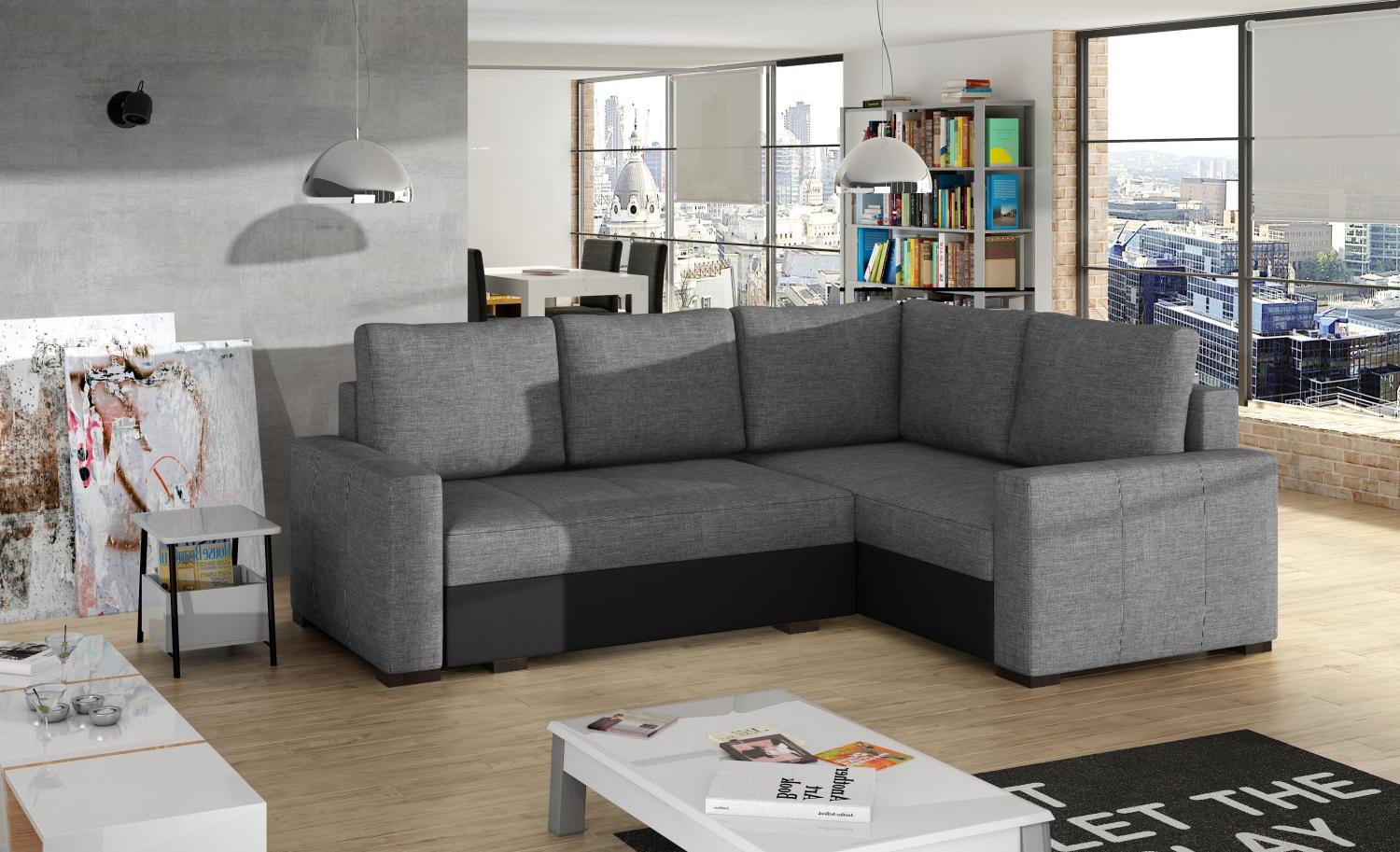 Wohnideebilder Corona Grau Ecksofas & Eckcouches Cor_05 Bild 1