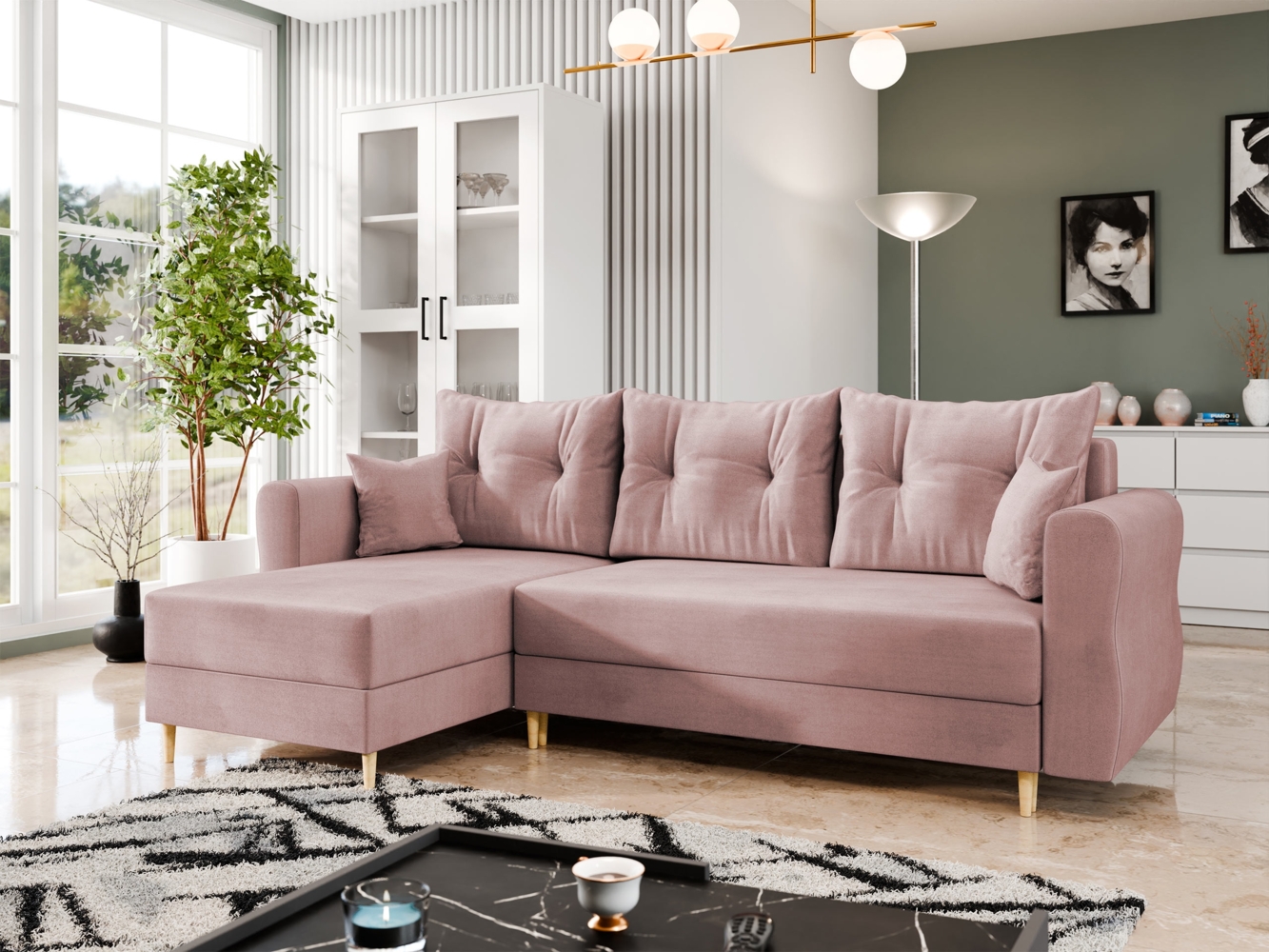 Ecksofa Zyruno L (Farbe: Manila 09) Bild 1