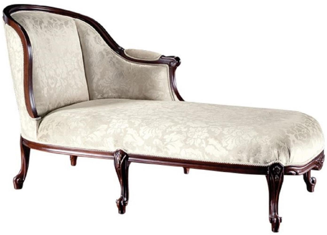 Casa Padrino Luxus Barock Chaiselongue Gold / Dunkelbraun 166 x 78 x H. 90 cm Bild 1