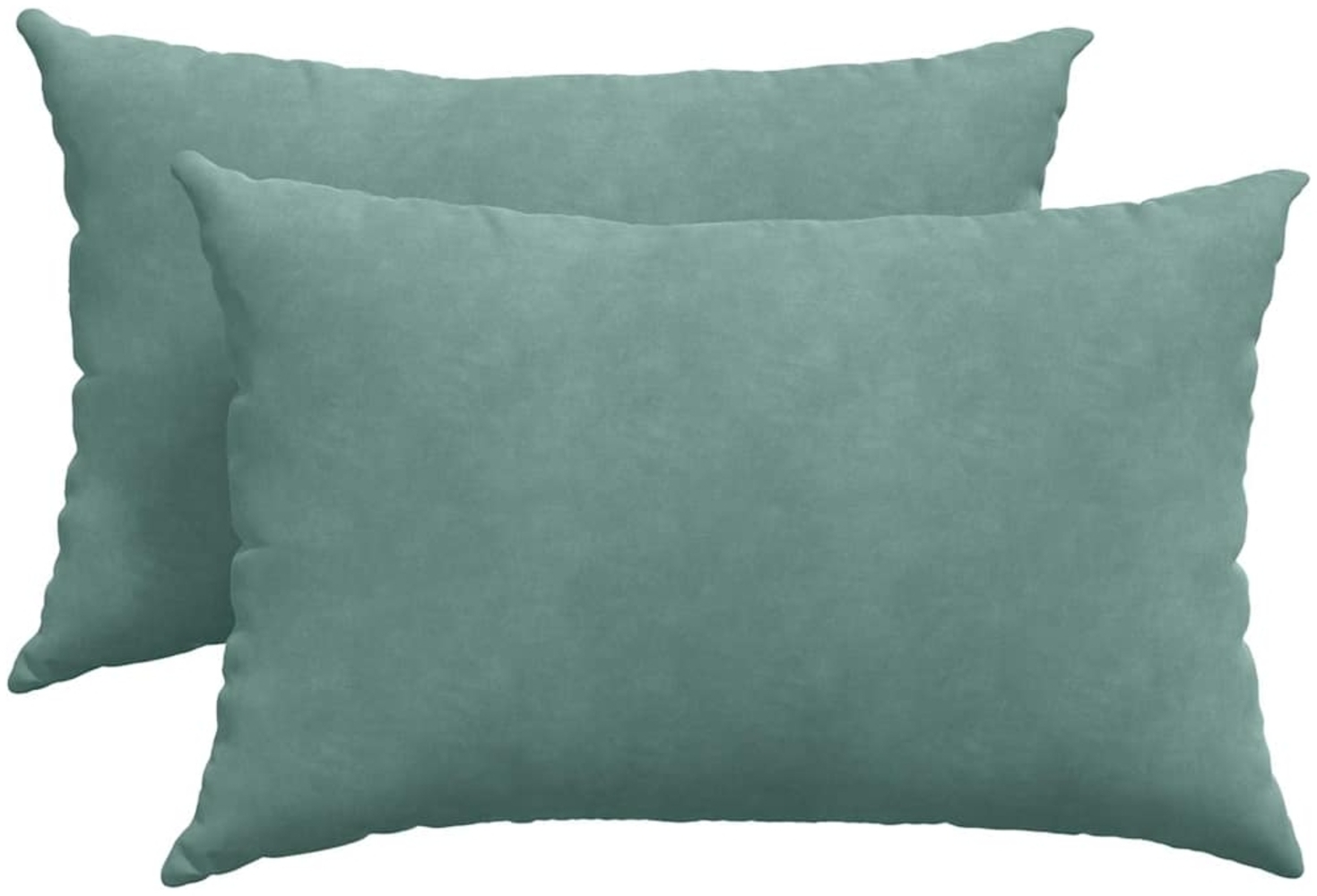 vidaXL Sofakissen 2 Stück Meergrün 60 x 40 cm Cordstoff 42013680 Bild 1