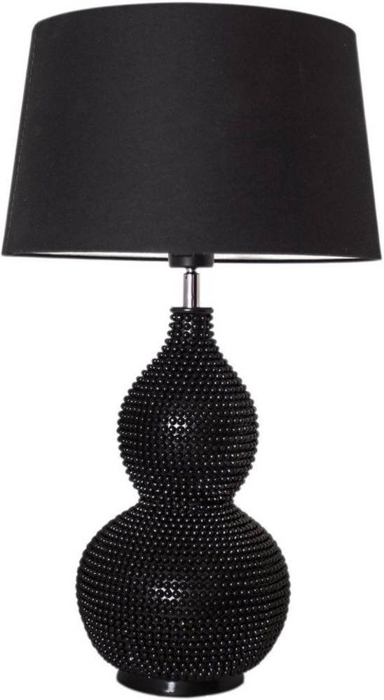 Tischleuchte Lofty H55cm schwarz matt/Schirm schwarz Bild 1