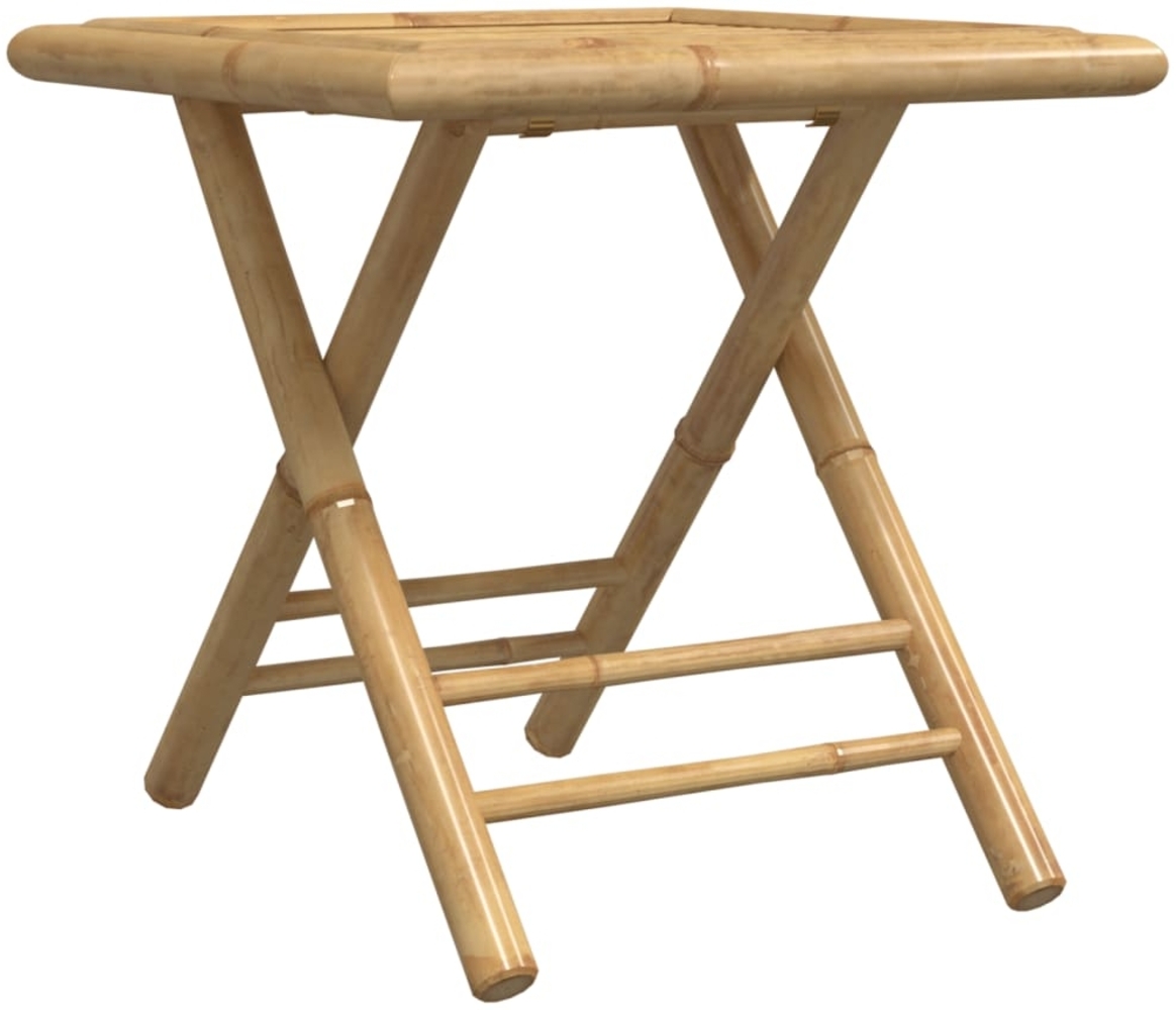 vidaXL Gartentisch Klappbar 45x45x45 cm Bambus 365877 Bild 1