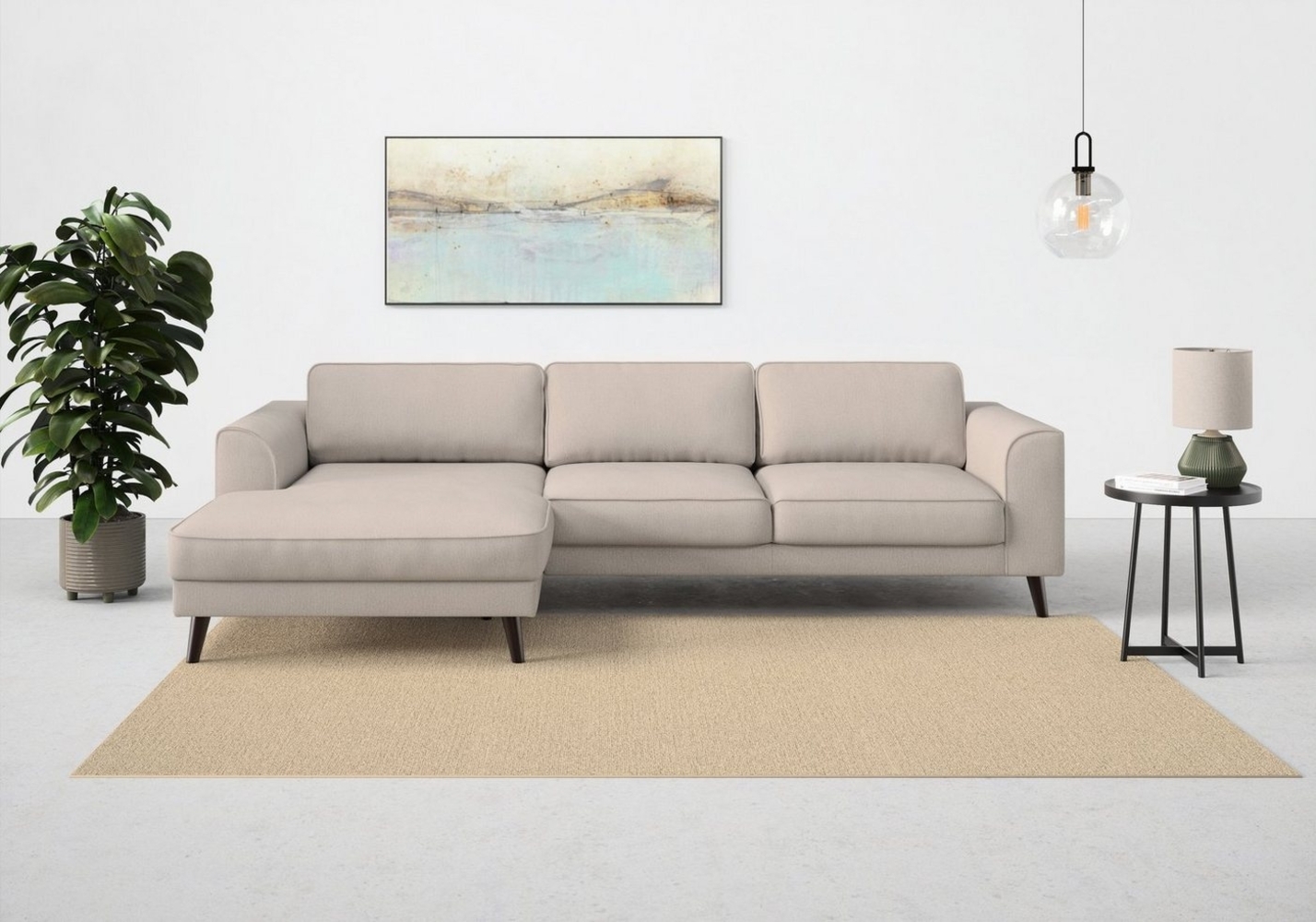 TRENDMANUFAKTUR Ecksofa Lumber Jack, elegantes Designsofa, L-Form, wahlweise mit Bettfunktion u. Bettkasten Bild 1