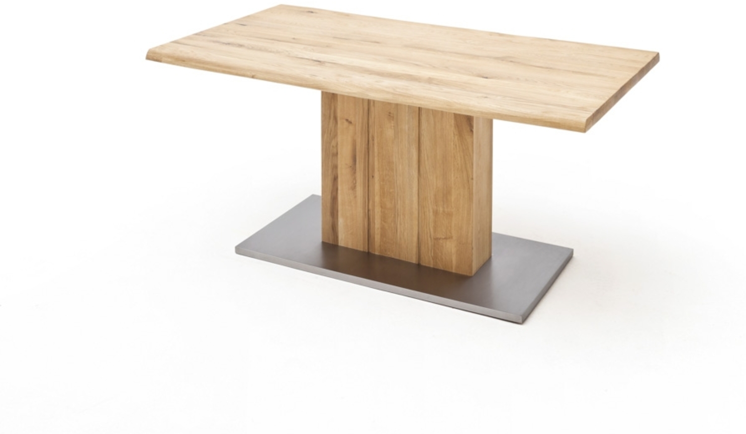 Esstisch Greta I - Balkeneiche massiv, Baumkante, 200x100 cm Bild 1