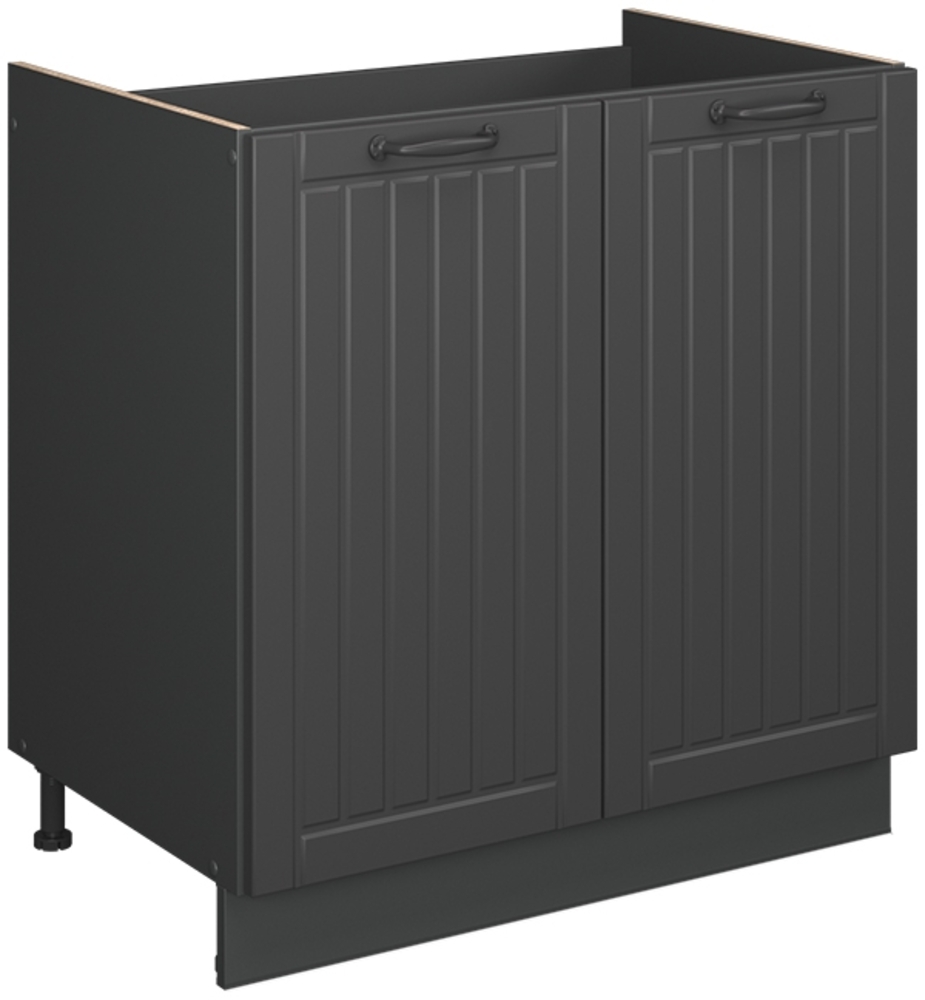 Spülenunterschrank Fame-Line Dunkelgrau 80 cm ohne Arbeitsplatte Vicco Bild 1