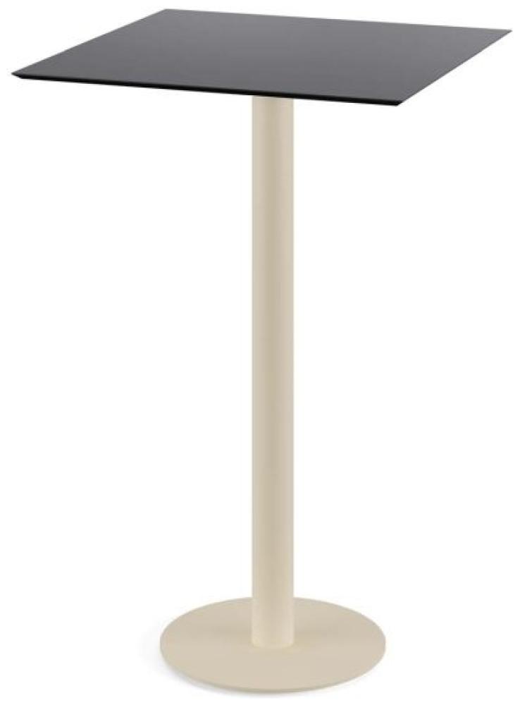 Urban Stehtisch Sand Gestell + Schwarz Hpl 70X70 Cm Bild 1